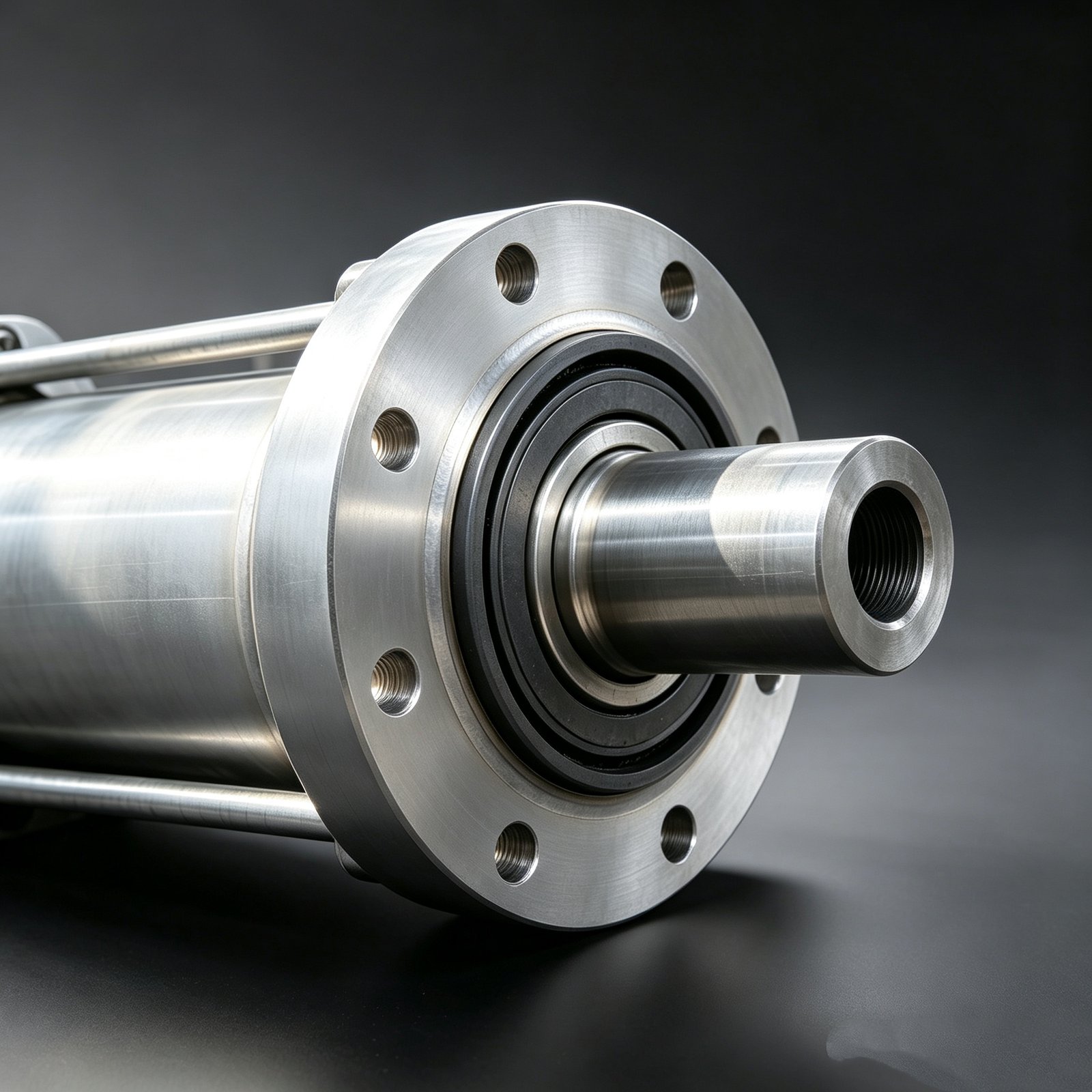 Welded hydraulic cylinder with compact body design