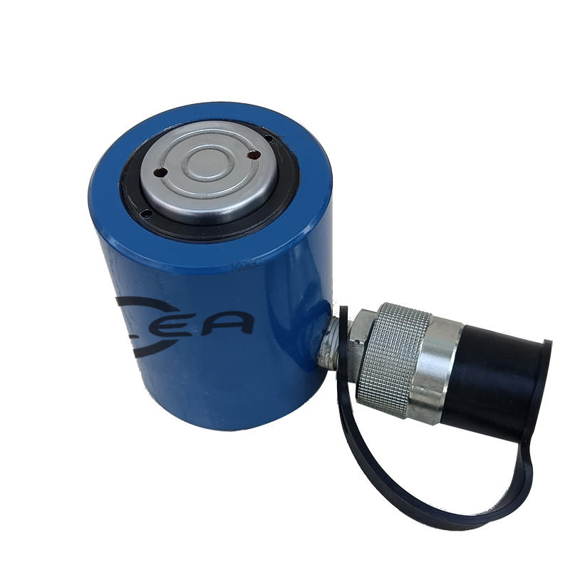 Compact single-acting hydraulic cylinder configuration
