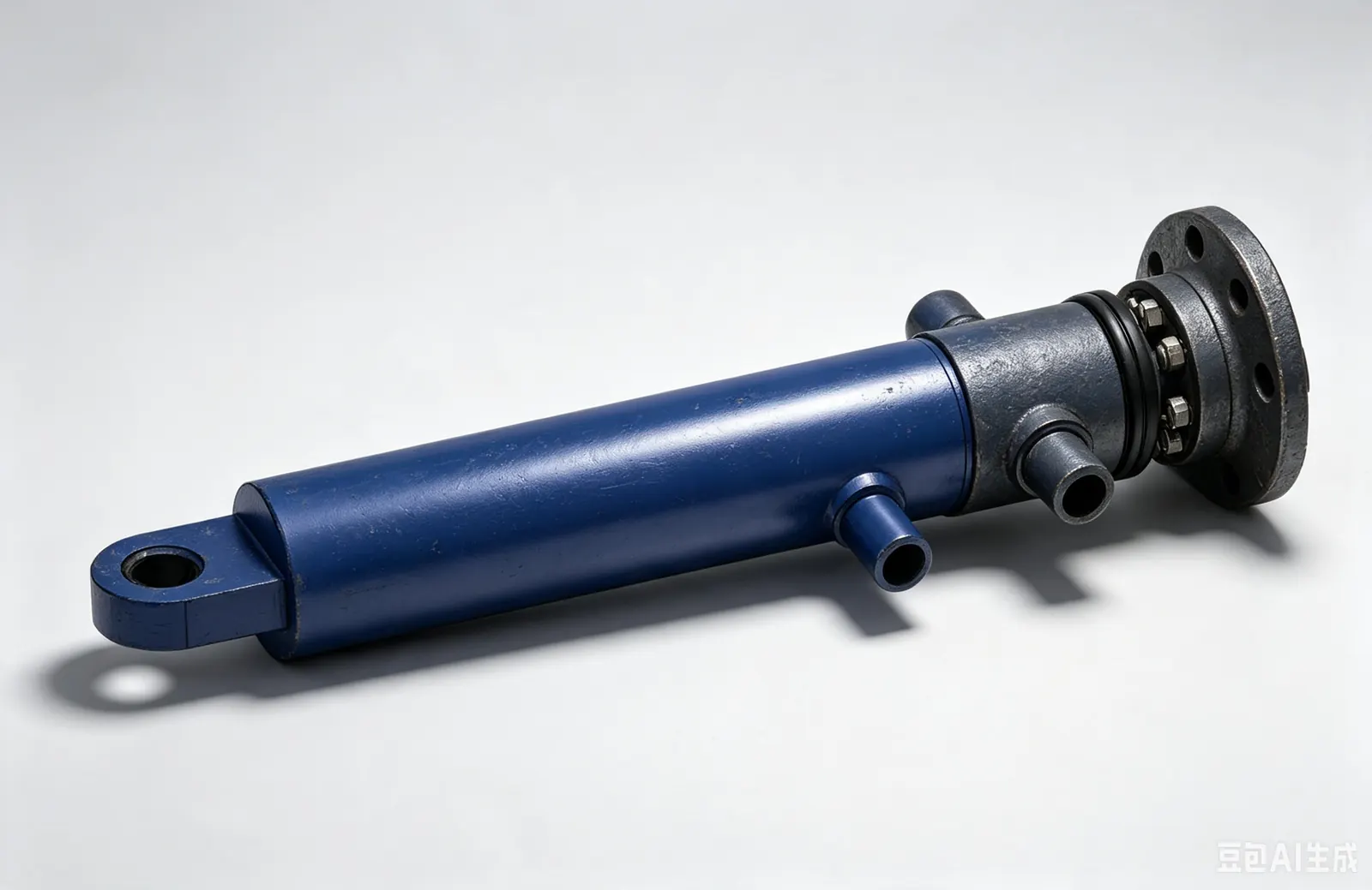 AI-generated concept image of a concrete pump hydraulic cylinder.