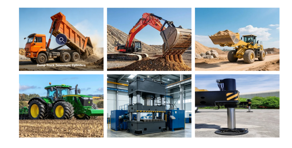 Hydraulic cylinder products for industrial equipment applications