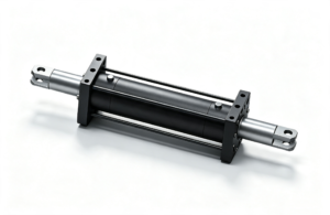 Forklift hydraulic cylinders for lifting, tilting and warehouse material handling