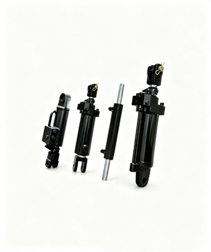 Tractor hydraulic cylinders for agricultural implements and field machinery